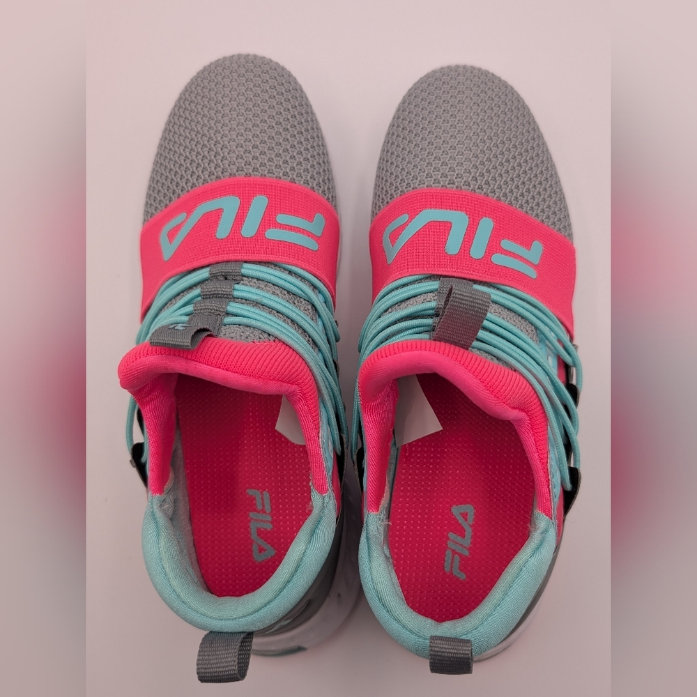 Fila Fantastiq 2 children's athletic shoes Sz 4 - Picture 6 of 9